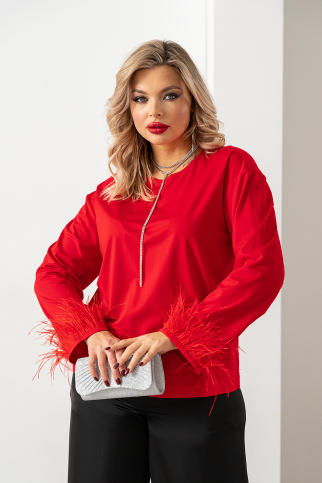 Лонгслив МД-24-2 красный