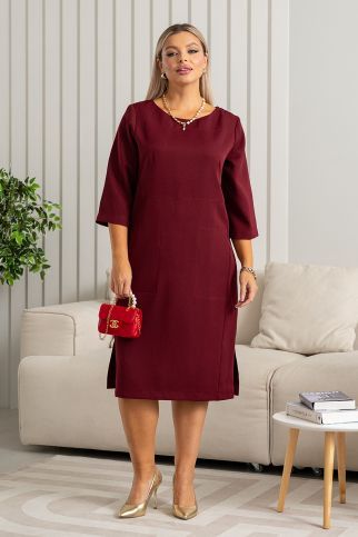 Платье А-3571 бордо